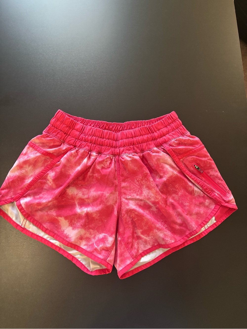 lululemon Run Speed Shorts Pink Tie Dye size 6